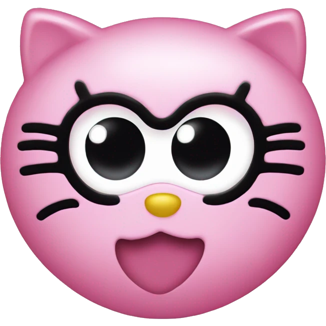 Hello kitty heart eyes emoji