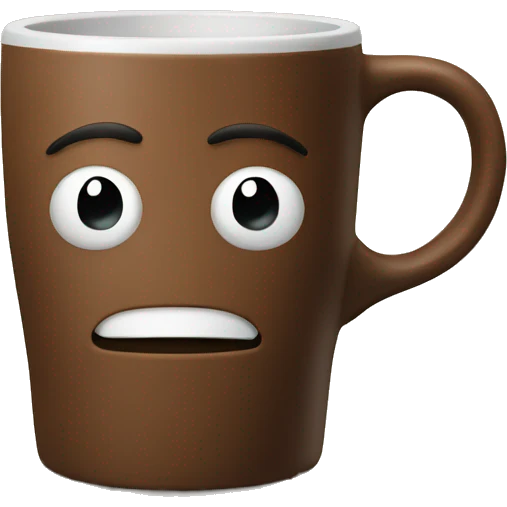 coffee in brown mug emoji