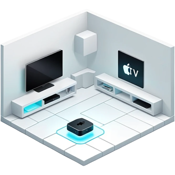 isometric interior severance severed floor apple tv  emoji