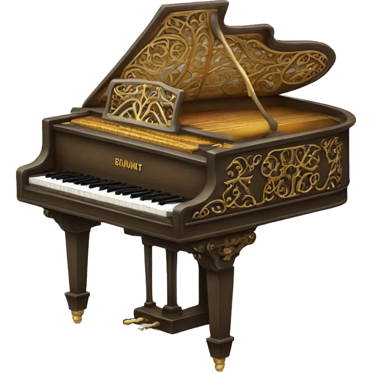 ornate upright piano emoji