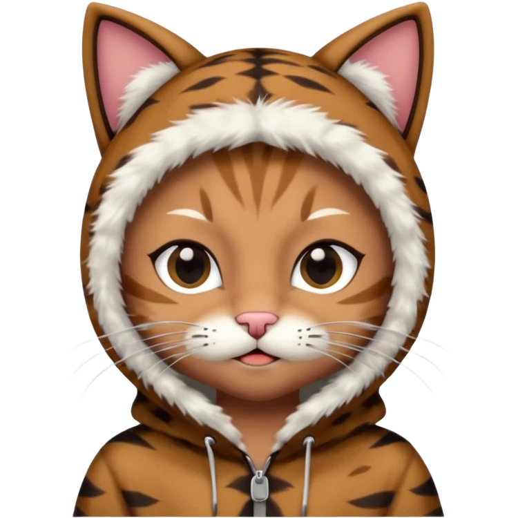 brown kid in cat costume emoji