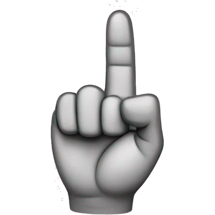 fingers up, thumb, index, and middle finger emoji