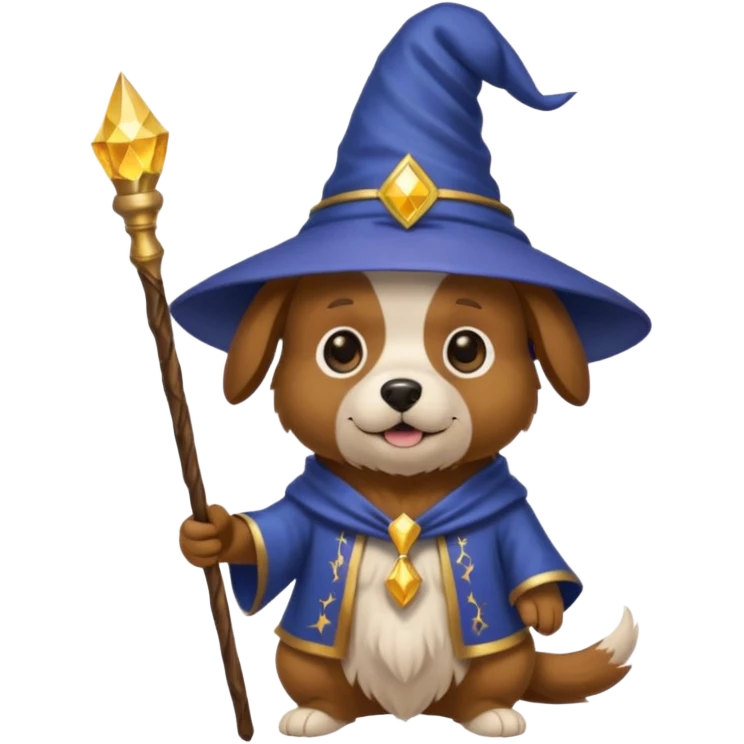 Dog wizard emoji