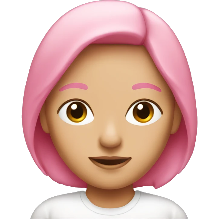 pink head girl emoji