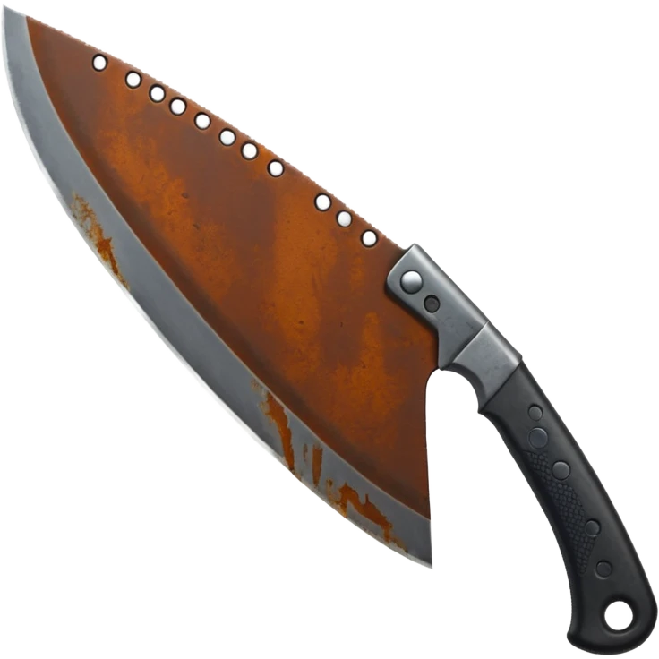 dark metal machete  emoji