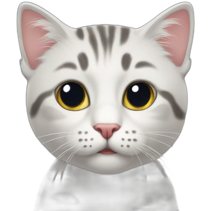 котик держит шарик emoji