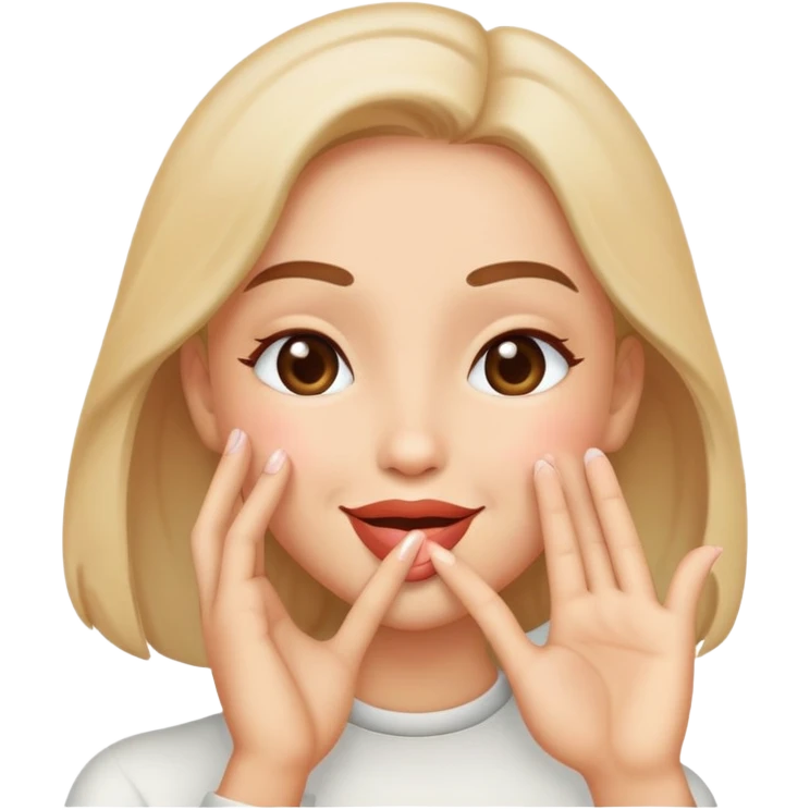 blowing a kiss emoji