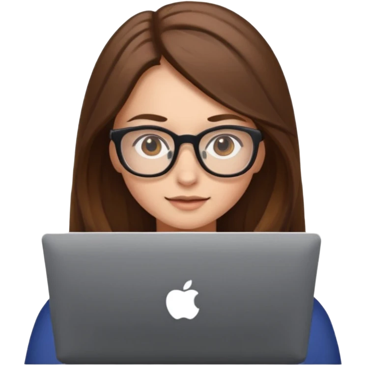 컴퓨터 하는 소녀 emoji