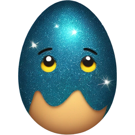 Egg with sparkles emoji