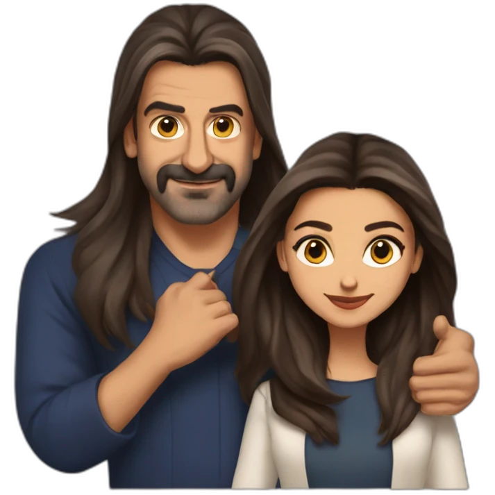 Deepika and Sanjay Dutt emoji