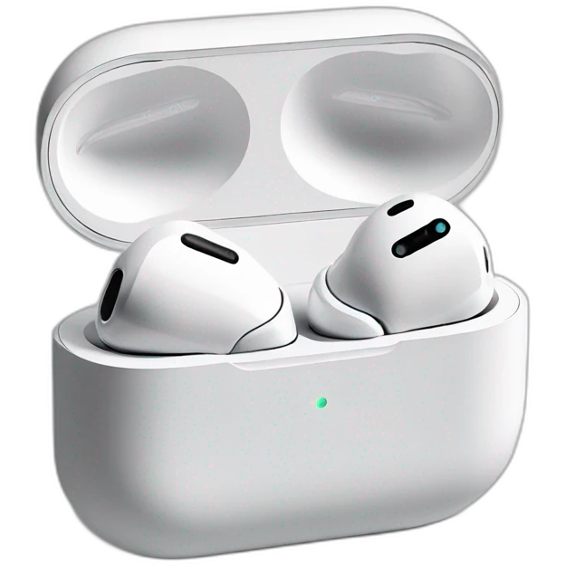 An AirPods Pro with case emoji