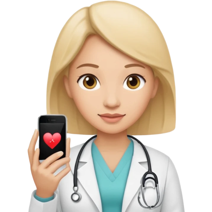 OBGYN with an iPhone  emoji