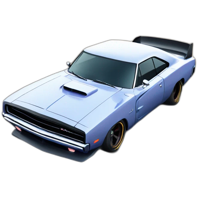 Dodge charger en drift emoji