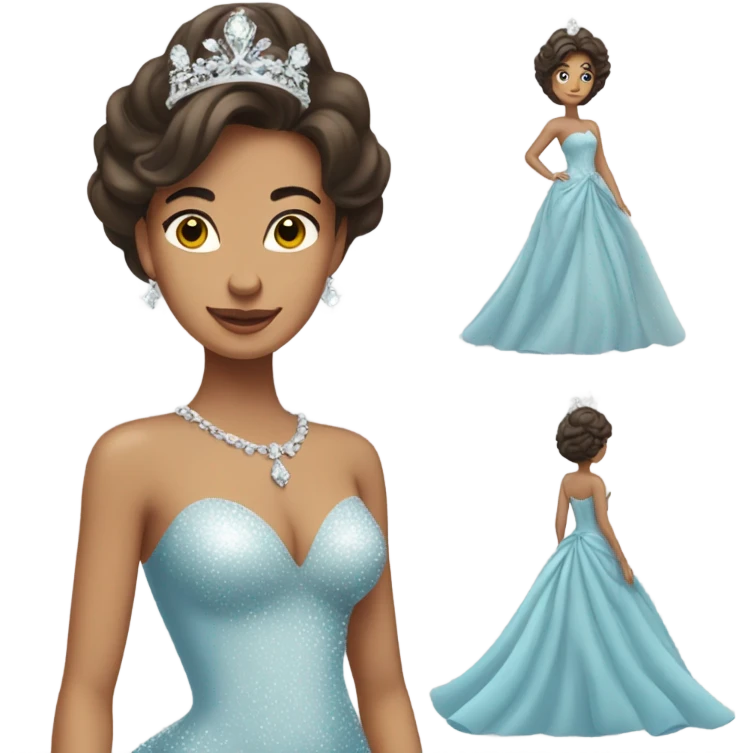 Brunette Pageant queen emoji