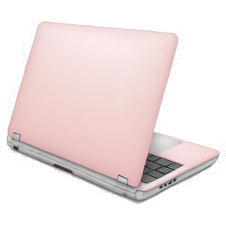 pastel pink laptop emoji