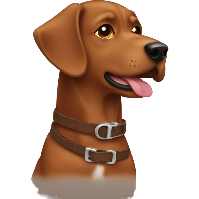 brown dog collar emoji