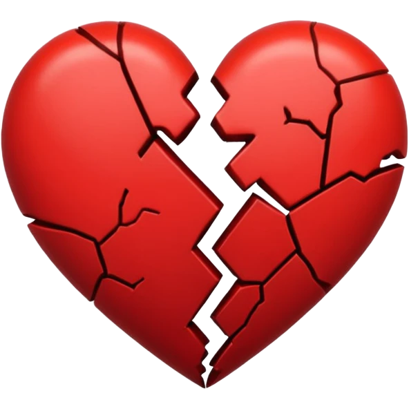 Broken heart and dark heart  emoji