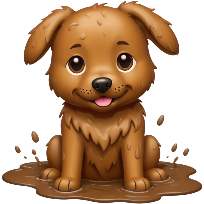 muddy dog emoji