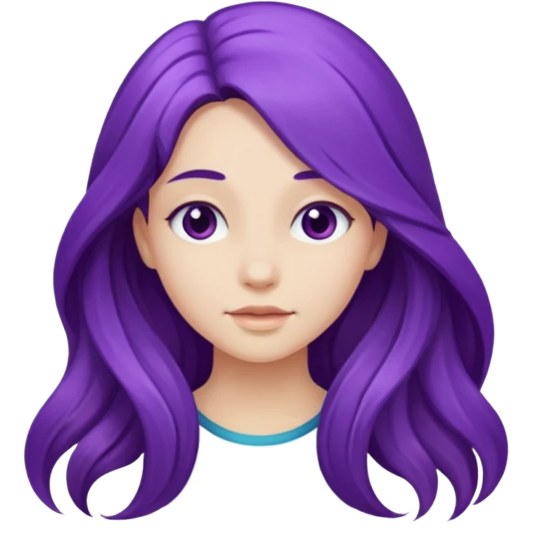 Purple girl emoji