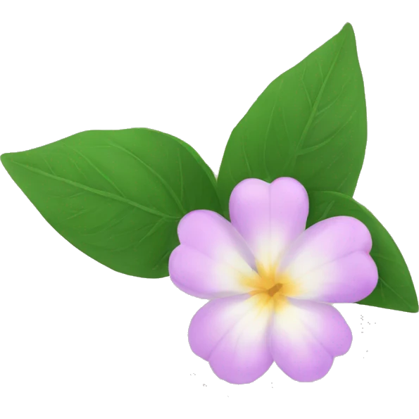 jasmins flowers with leafs emoji