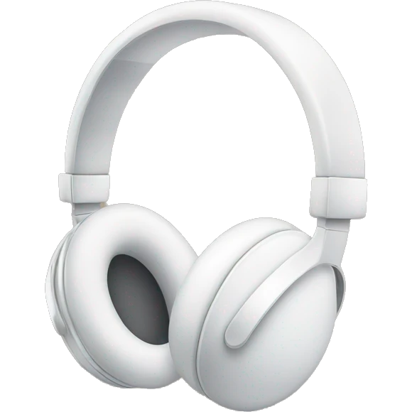 white headphones with white bows emoji