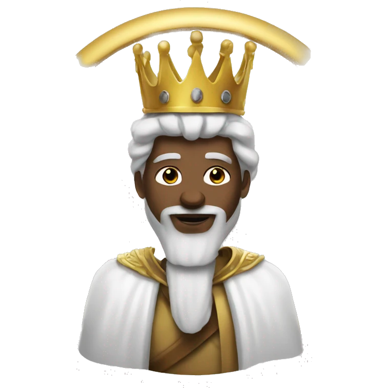 a white king visiting a white king emoji