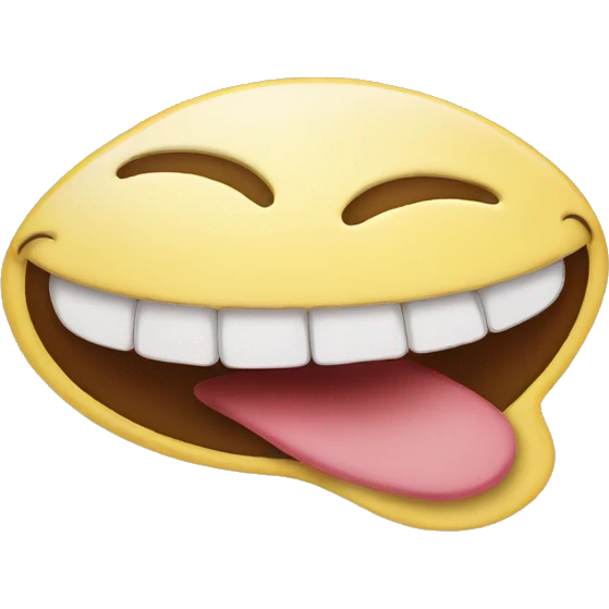 funny emoji laughing with feet and tongue out emoji