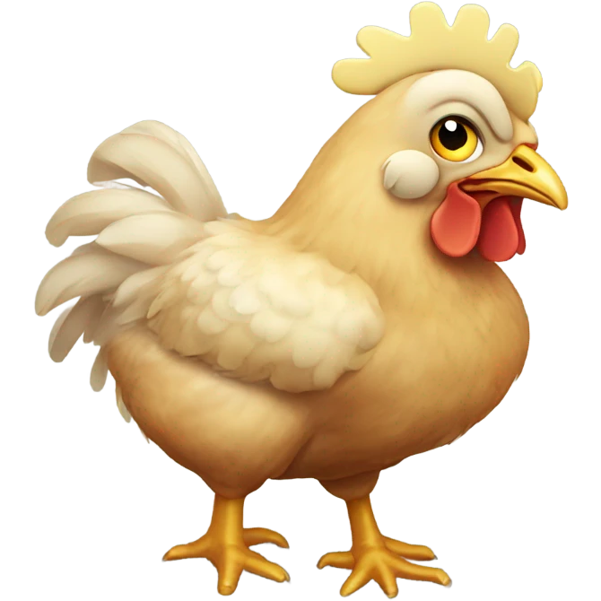 Real chicken emoji