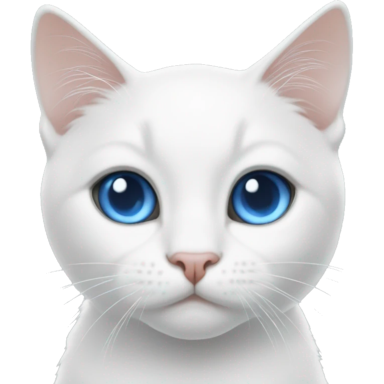 WHİTE CAT BLUE EYES emoji