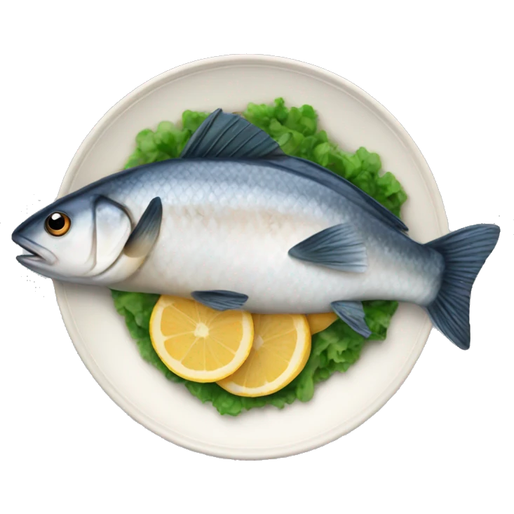 Fish dish emoji
