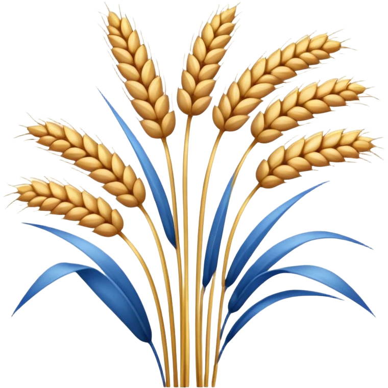 blue wheat emoji