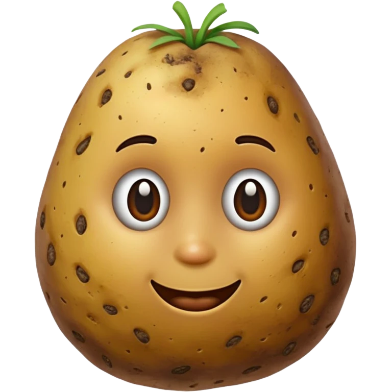 realistic potato emoji