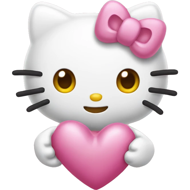 Hello kitty heart  emoji