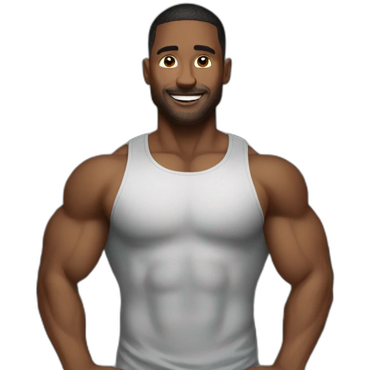 man in a gym emoji