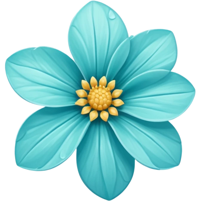 aquamarine flower emoji