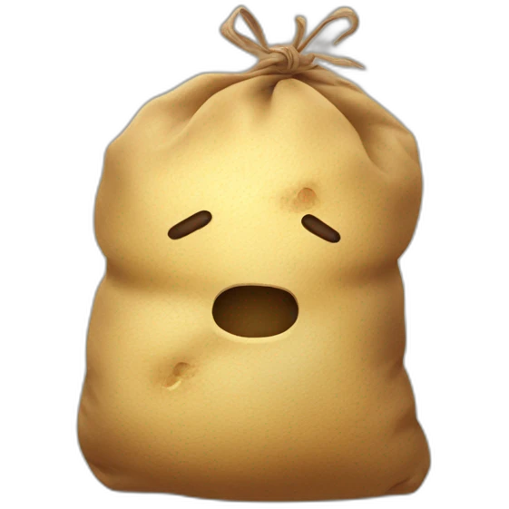 Potato sack but dead emoji