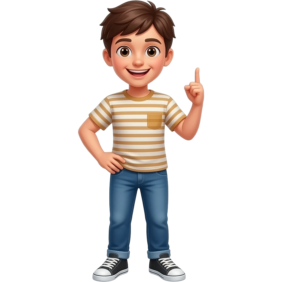 emoji jugendlicher der Witz erzählt mit Geste arm , ganzer Körper emoji