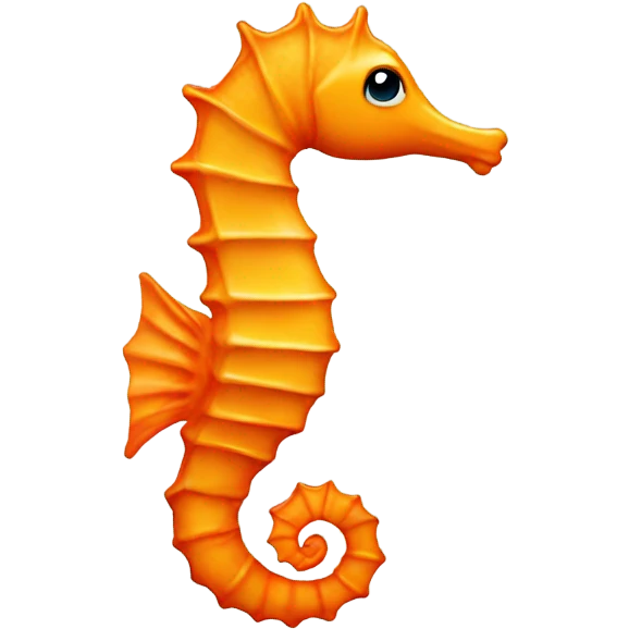 Orange seahorsw emoji