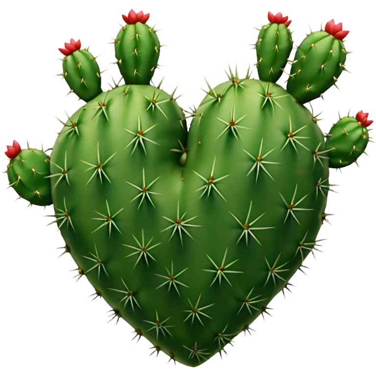 Cactus heart with thorns emoji