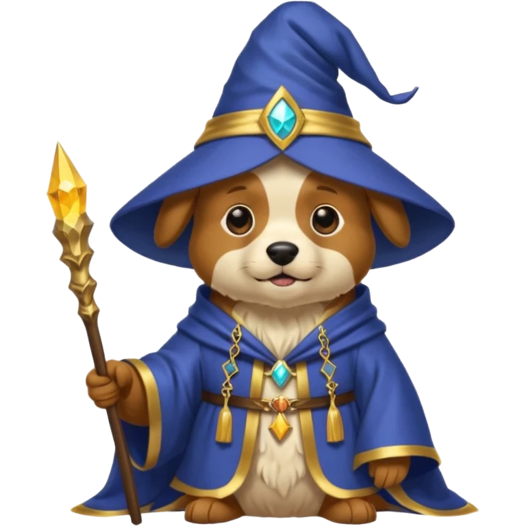Dog wizard emoji