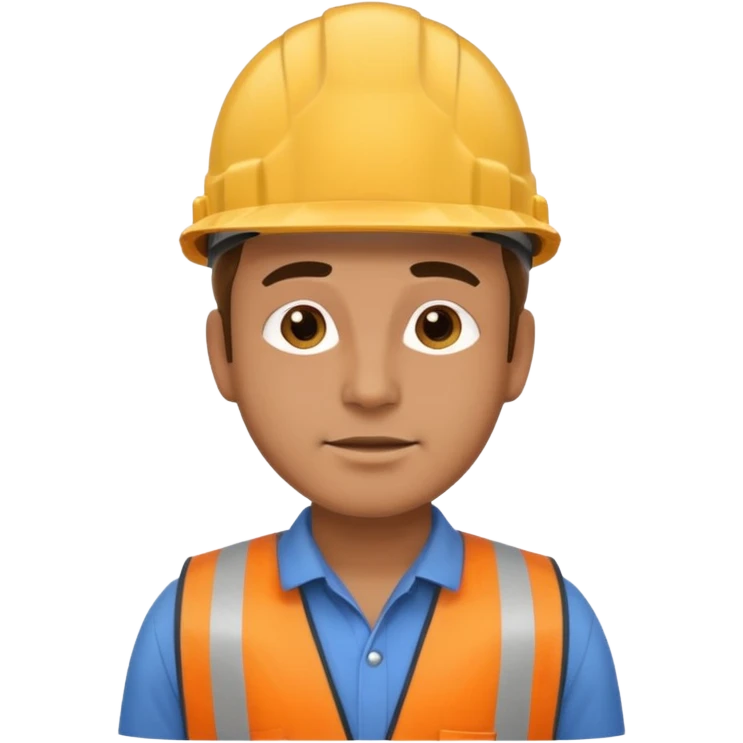 man working in construction emoji