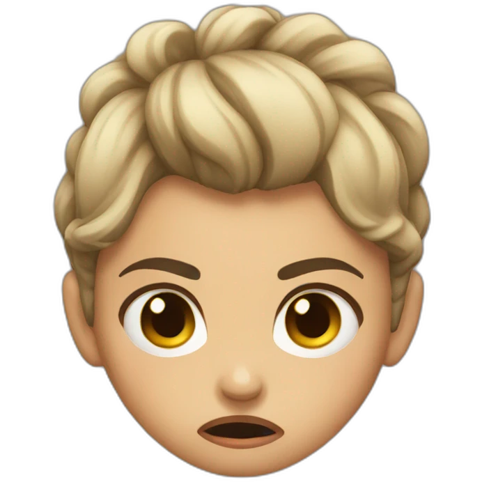 Angry girl emoji