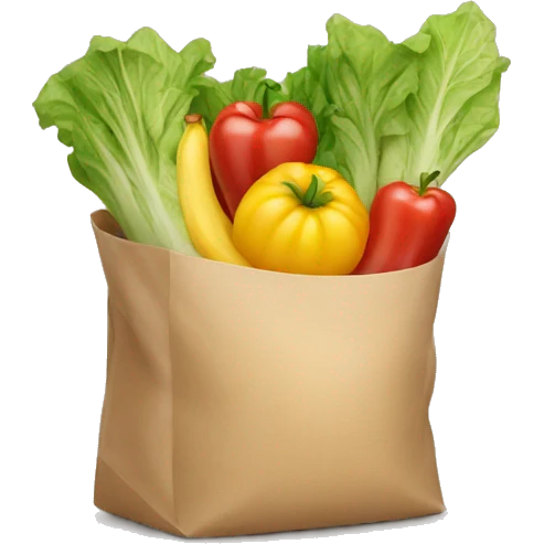 bag of groceries emoji