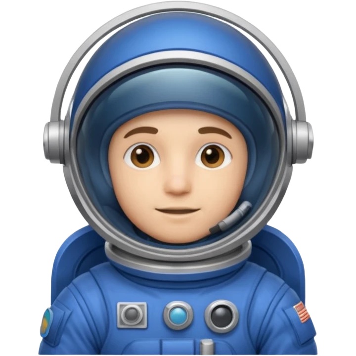 Engineer in an blue astronaut suit emoji