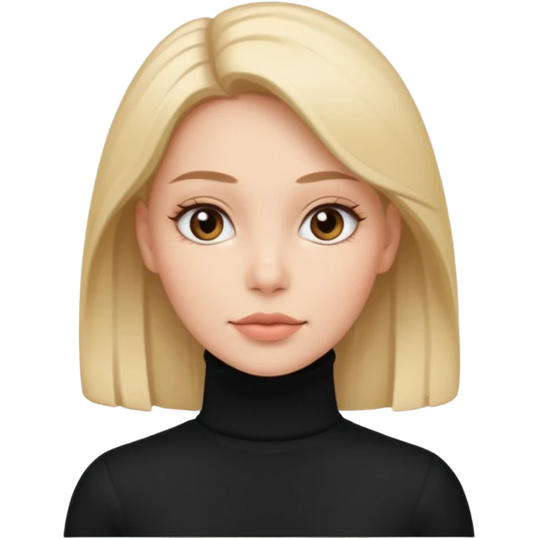 woman in turtle neck emoji