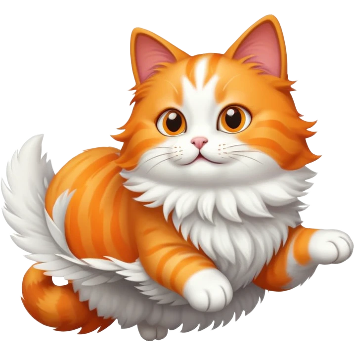 Flying cat emoji