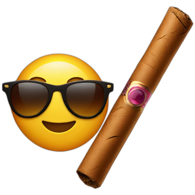 star with sunglasses and cigar emoji