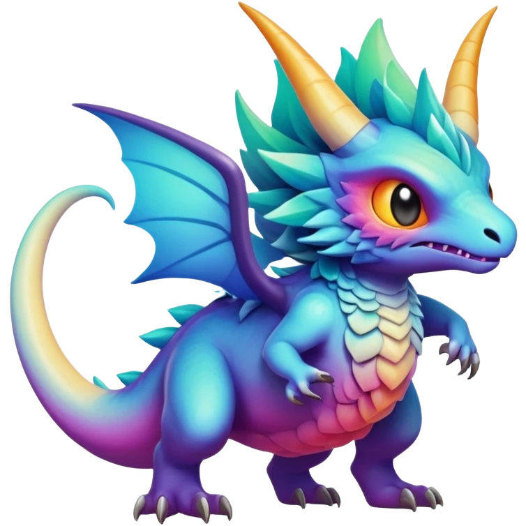 Epic legendary complex detailed gradients aesthetic-scenery-Fakémon-creature emoji