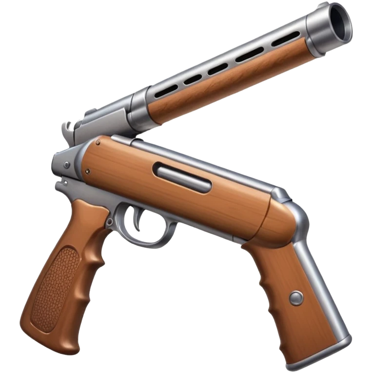 Create an emoji that’s sucking on the barrel of a shotgun emoji