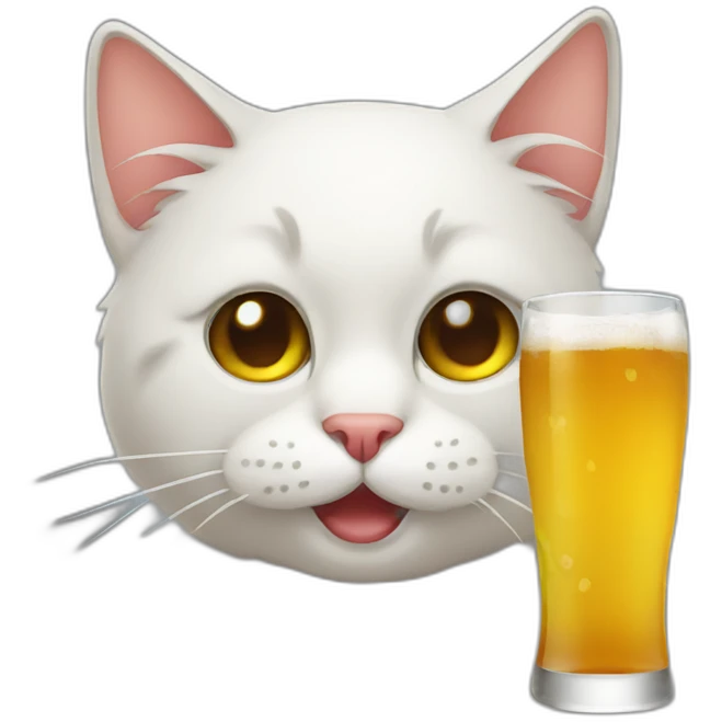 drunk cat emoji